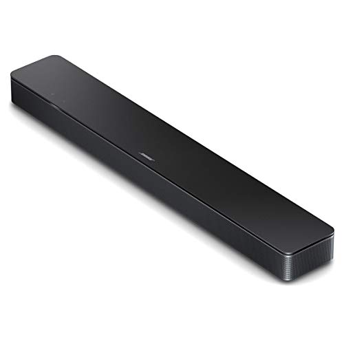 Bose Smart Soundbar 300 Bluetooth Wi-Fi Voice Control, Black Bundle Wireless Surround Speakers and SoundTouch Black, Pair