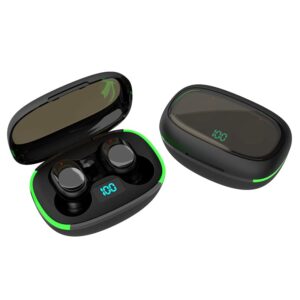 Wireless Earbuds Bluetooth Headphones with Wireless Charging Case IPX4 Waterproof Stereo Earphones in-Ear for SPOR (Y70)