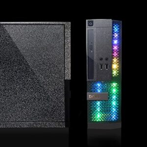 Dell PC Treasure Box RGB Desktop Computer Intel Quad Core I5 up to 3.6G, 8G RAM, 256G SSD, WiFi & Bluetooth, RGB Gaming PC Keyboard & Mouse, DVD, Windows 10 Pro (Renewed) (Diamond Black)