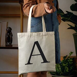 Personalized Tote Bag for Bridesmaid, Canvas Bag Letter Tote Reusable Canvas Tote Bag Letter Bag Shopping Bag Alphabet Bags for Women Monogrammed Bachelorette Party Gift