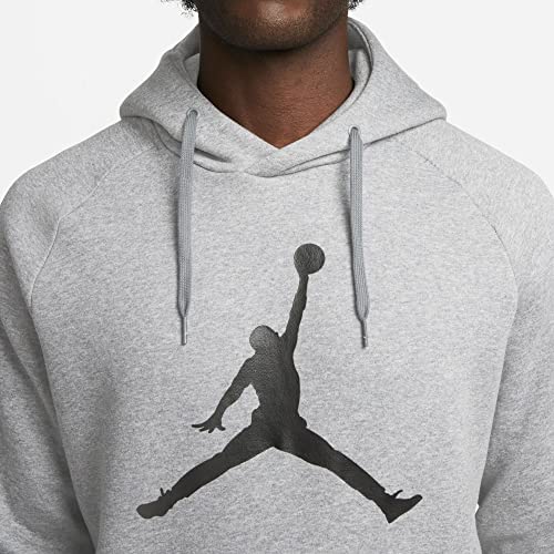 Nike Mens Jumpman Fleece Hoodie, Mens Nike Logo Hoodie, Fleece Hoodie for Men (as1, alpha, m, regular, regular, Standard, Grey, Medium)