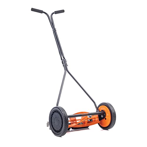 Black+Decker 304-16DB 16-Inch 4-Blade Push Reel Lawn Mower Orange