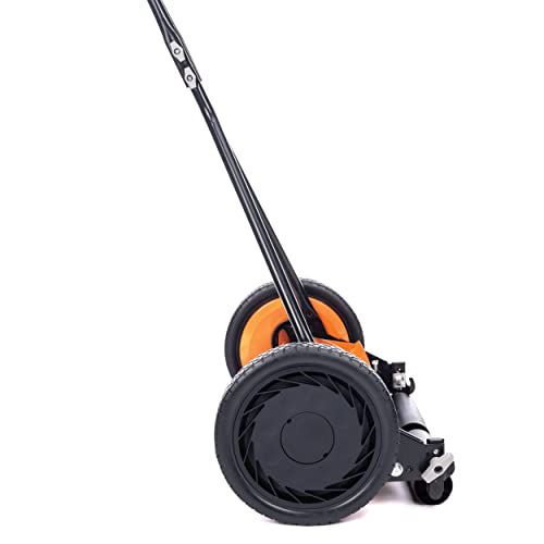 Black+Decker 304-16DB 16-Inch 4-Blade Push Reel Lawn Mower Orange