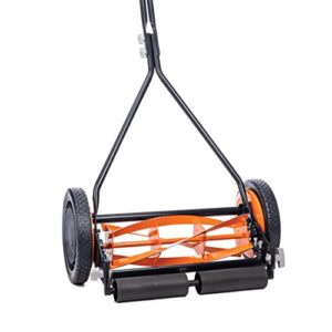 Black+Decker 304-16DB 16-Inch 4-Blade Push Reel Lawn Mower Orange