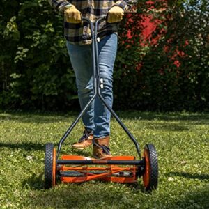 Black+Decker 304-16DB 16-Inch 4-Blade Push Reel Lawn Mower Orange