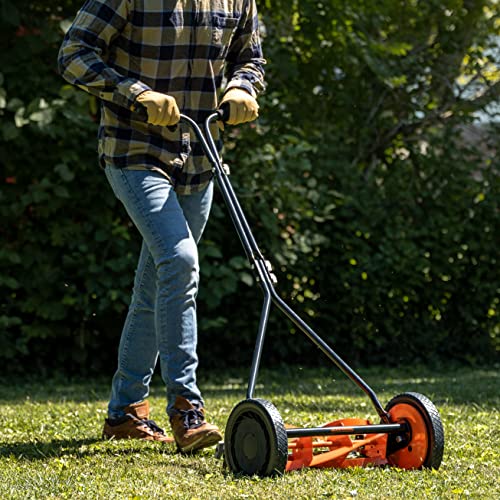 Black+Decker 304-16DB 16-Inch 4-Blade Push Reel Lawn Mower Orange