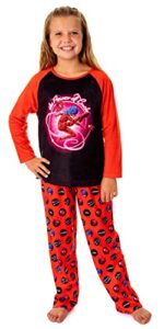 intimo miraculous: tales of ladybug & cat noir girls' the power of luck sleep pajama set (4/5)