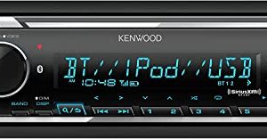 KENWOOD KMM-BT332U Bluetooth Car Stereo with USB Port, AM/FM Radio, MP3 Player, Multi Color LCD, Detachable Face, Built in Amazon Alexa Plus SXV300V1 SiriusXM Tuner