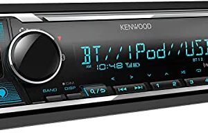 KENWOOD KMM-BT332U Bluetooth Car Stereo with USB Port, AM/FM Radio, MP3 Player, Multi Color LCD, Detachable Face, Built in Amazon Alexa Plus SXV300V1 SiriusXM Tuner