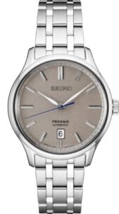 seiko presage japanese garden collection gray automatic stainless steel,mens watch srpf51