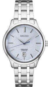 seiko presage japanese garden collection automatic stainless steel watch srpf53 silver