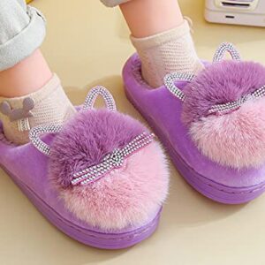 Toddler Slippers Girls Kids Slippers Cute Cat House Slipper Fuzzy Slippers Pink Slipper Winter Warm Slippers Soft House Shoes