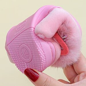 Toddler Slippers Girls Kids Slippers Cute Cat House Slipper Fuzzy Slippers Pink Slipper Winter Warm Slippers Soft House Shoes