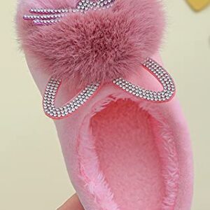 Toddler Slippers Girls Kids Slippers Cute Cat House Slipper Fuzzy Slippers Pink Slipper Winter Warm Slippers Soft House Shoes