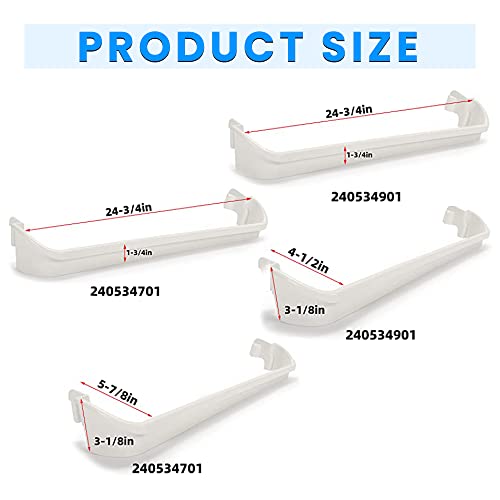 240534701 240534901 Refrigerator Door Shelf Rack Bar Rail Compatible with Frigidaire Kenmore Gibson Galaxy Kelvinator Replacement for AP3214631 PS734936 948952 AP3214630 PS734935