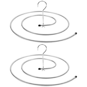 nolitoy clothes rack towel drying hanger 2pcs spiral shaped drying rack, stainless steel laundry stand hanger for bed sheet coverlet bath towel quilt storage drying hanger clothes drying rack
