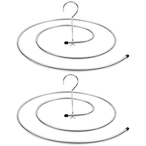 NOLITOY Clothes Rack Towel Drying Hanger 2pcs Spiral Shaped Drying Rack, Stainless Steel Laundry Stand Hanger for Bed Sheet Coverlet Bath Towel Quilt Storage Drying Hanger Clothes Drying Rack