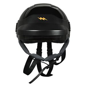 amped off-road dot certified utv open face helmet - lightweight composite open face helmet for off-road adventures (x-large)