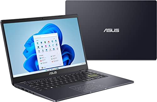 ASUS E410MA 14" Laptop Computer Intel Celeron N4020 1.1GHz Processor; 4GB DDR4 Onboard RAM; 64GB eMMC Storage; Intel UHD Graphics 600