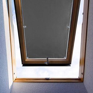 zhhan blackout roof skylight blind window curtain for velux f06 206 roof windows with sucker uv protection without drill and easy installationsucker