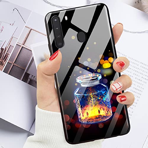 Unique-Custom-Gift Personalized Photo Tempered Glass Phone Case for OPPO R17 Find X2 X3 F17 F9 A72 Reno 8 7 6 Realme 8 Pro, Customize Picture 9H Tempered Glass Back + Soft Silicone TPU Bumper Cover