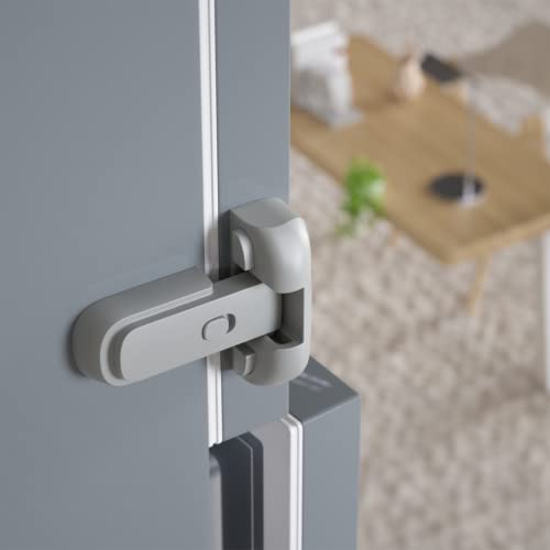 Refrigerator Lock, Ideal for Child Proof Fridge Lock and Freezer Door Lock, Easy to Install and Use Fridge Locks for Kids no Tools Need or Drill