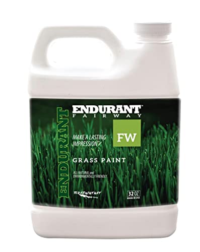 Endurant Green Grass Paint for Lawn and Fairway Treats Dry or Patchy Lawn – Pet Friendly Eco-friendly Lawn Spray Paint and Turf Grass Dye (32 oz, Fairway)