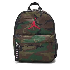nike air jordan mini backpack, camo/red, one size