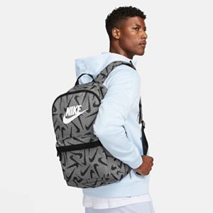 Nike Heritage AOP Backpack BLACK/BLACK/WHITE DQ5653-010, One Size