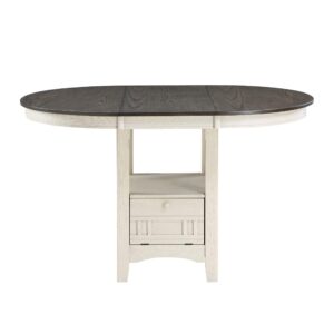 Lexicon Dante Counter Height Dining Table, Rosy Brown/Antique White