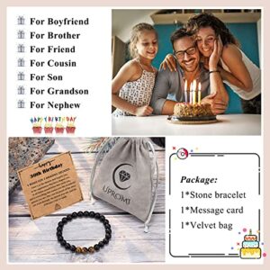 UPROMI 30th Birthday Gifts for Him, 30th Birthday Decorations for Him, 30 Year Old Birthday Gifts for Men, Happy Birthday Bracelet Best Gifts for 30 Year Old Man Him Boyfriend Son Brother