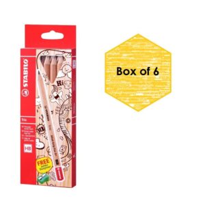 Stabilo Trio Ideal Grip 6pcs HB Jumbo Pencil (Free Jumbo Sharpener)