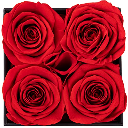 Impouo Flowers for Delivery Prime - Roses in a Box - Fresh Flowers - Forever Rose - Birthday Gifts for Women - Preserved Roses, Gifts for Mom/Girlfriend/Wife/Grandma