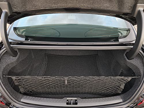 Envelope + Floor Style Automotive Elastic Trunk Cargo Net for Volvo S60 B5-2019-2023 - Premium Trunk Organizer and Storage - Luggage Net for Sedan - Car Organizer for Volvo S60 T8