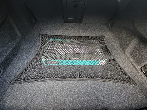 Floor Style Automotive Elastic Trunk Mesh Cargo Net for Volvo S60 B5-2019-2024 - Premium Trunk Organizer and Storage - Luggage Net for Sedan - Car Organizer for Volvo S60 T8