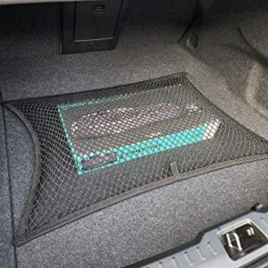 Floor Style Automotive Elastic Trunk Mesh Cargo Net for Volvo S60 B5-2019-2024 - Premium Trunk Organizer and Storage - Luggage Net for Sedan - Car Organizer for Volvo S60 T8