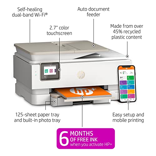 HP Envy Inspire 7958e Wireless Color All-in-One Printer with 6 Months Free Ink with HP+ (327A7A)