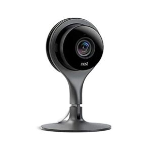 google nest cam indoor - 1st generation - wired indoor camera - control with your phone and get mobile alerts - surveillance camera with 24/7 live video and night vision (new open box)