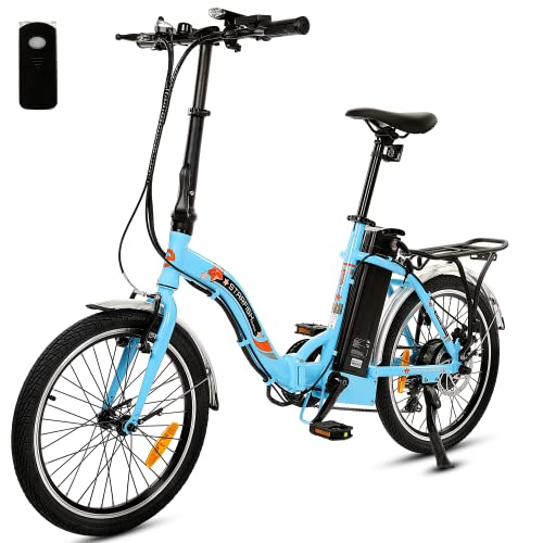 ECOTRIC Step-Through-2 20" Folding Electric Bicycle Powerful 350W Motor 36V/12.5AH Removable Lithium Battery City Bike Alloy Frame Ebike LED Display - 90% Pre-Assembled