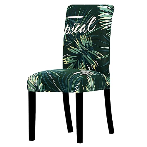 Printed Chair Cover Solid Color Elastic Banquet Dinner Seat Covers Removable Comfortable Stretch Chair Covers AE11 6PCS