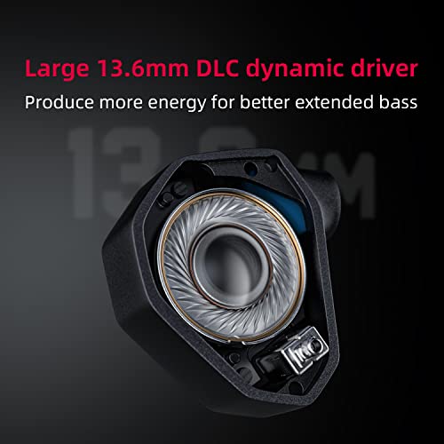 FiiO FH7S in-Ear Earphones High-Performance 1DD+4BA Hybrid Technology IEM Earbuds with 3.5/4.4mm Plug