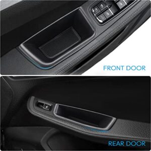 MARCHFA Car Door Tray Organizer Compatible for 2015-2022 2023 Porsche Macan Accessories Interior Car Door Handle Insert Pocket Storage Box