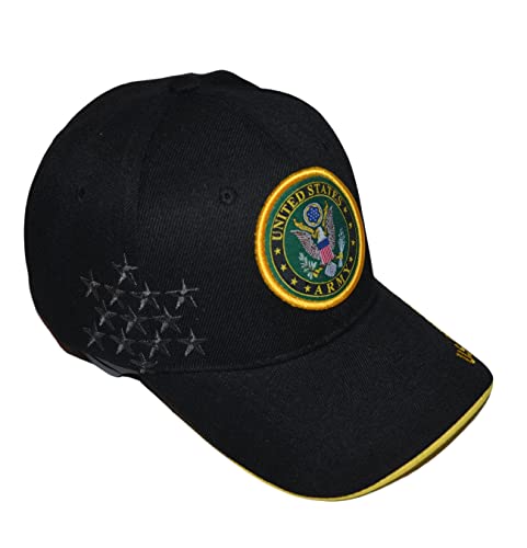 US Army Hat Official Licensed Military Cap, Embroidered Military Baseball Cap for Men and Women