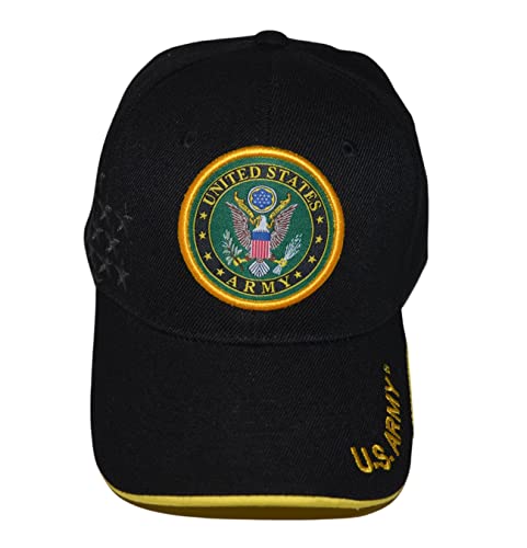 US Army Hat Official Licensed Military Cap, Embroidered Military Baseball Cap for Men and Women