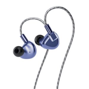 letshuoer s12 pro in ear headphones 14.8mm planar magnetic driver wired hifi earphones for smartphones/pc/tablet (deep space blue, 2.5mm / 3.5mm / 4.4mm connector)