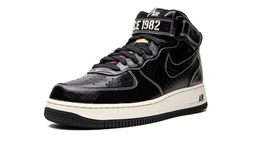 Nike mens Air Force 1 Mid '07 Lv8, Black/Black/Pale Ivory, 10