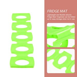 CALLARON Fridge Organizer Silicone Bottle and Can Stacker Soda Can Beverage Can Storage Holder Wine Bottles Rack Space Saver Refrigerator Organizer for Pantry Countertop Cabinet Drink Dispenser