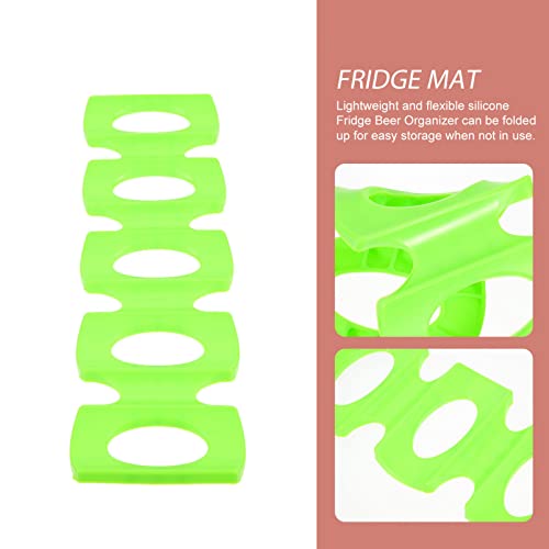 CALLARON Fridge Organizer Silicone Bottle and Can Stacker Soda Can Beverage Can Storage Holder Wine Bottles Rack Space Saver Refrigerator Organizer for Pantry Countertop Cabinet Drink Dispenser