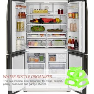 CALLARON Fridge Organizer Silicone Bottle and Can Stacker Soda Can Beverage Can Storage Holder Wine Bottles Rack Space Saver Refrigerator Organizer for Pantry Countertop Cabinet Drink Dispenser