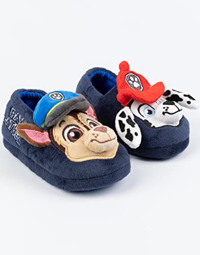 Paw Patrol Slippers Kids Toddlers 3D Ears Chase Marshall House Shoes 9.5 US Child